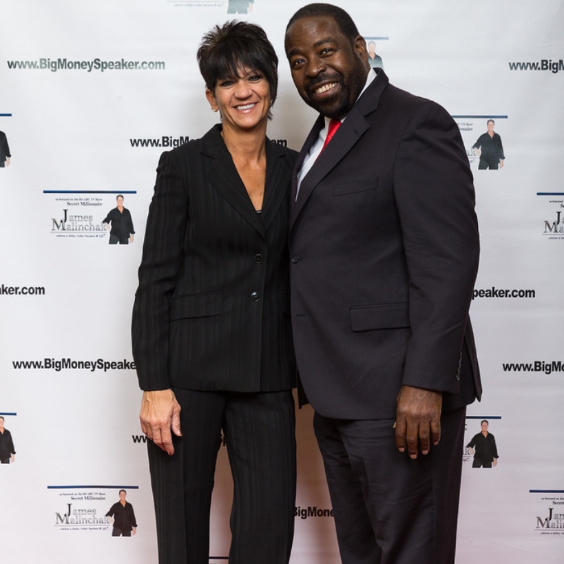 Cindy McLane and Les Brown